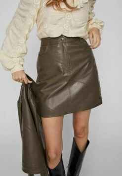 Leren Rok - Walnut -Dames 25144328d50b40619e6a7efc02d96ec6