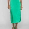 Vila High Waist - A-Lijn Rok - Bright Green -Dames 26403f8a47de43879f7125bb317db7c4