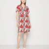 Vila Vimaya Wrap Short Dress - Jurk - Cascade/Red -Dames 28649b2763294041a5e511a4f6711b20