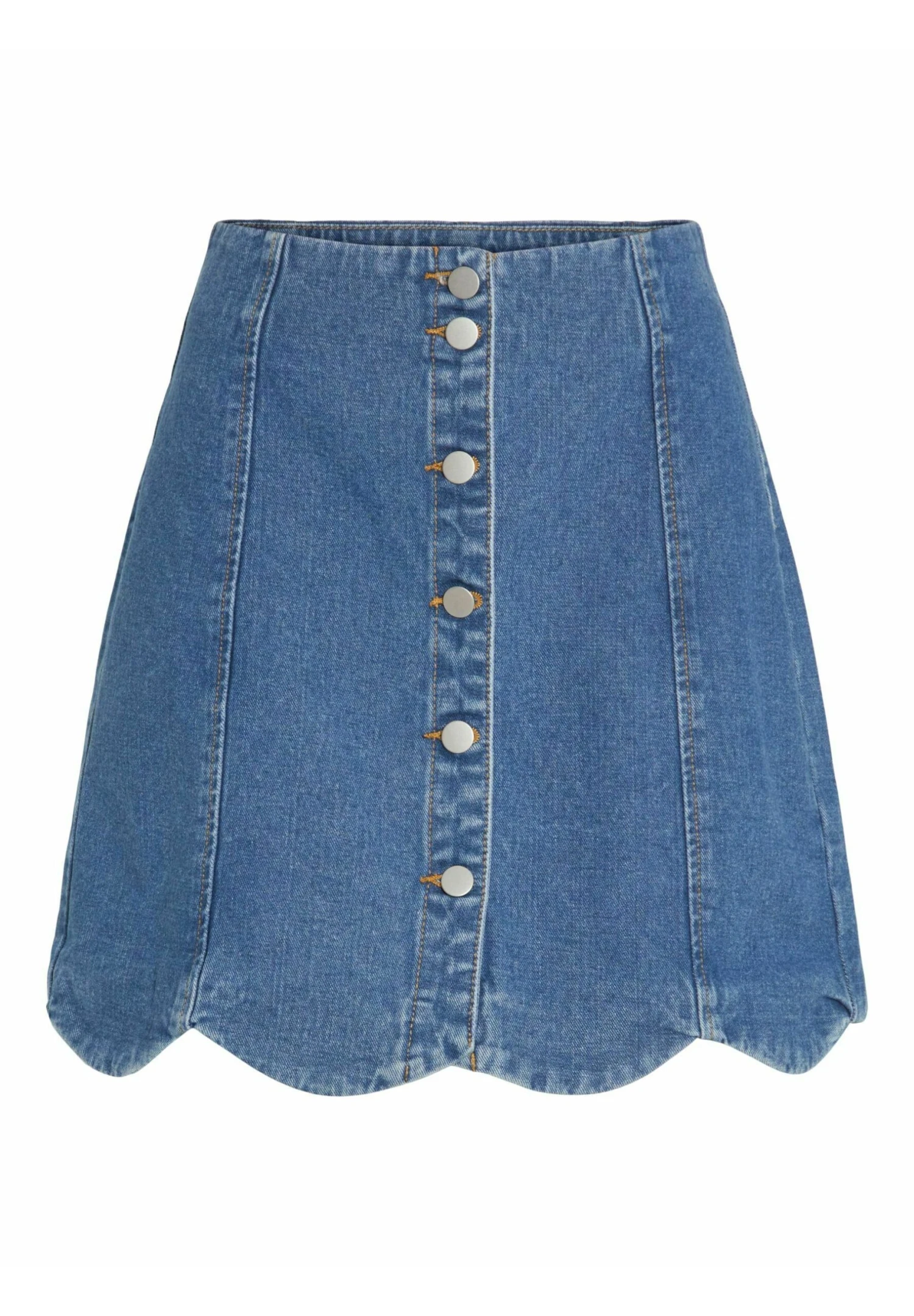 Vila A-Lijn Rok - Medium Blue Denim 7 Vila A-Lijn Rok - Medium Blue Denim - Afbeelding 5