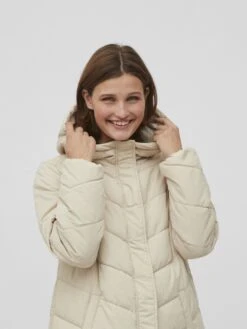 Vila Winterjas - Cement -Dames 2a0fcd35ed8143fb9a14e22e0f9b7ef1