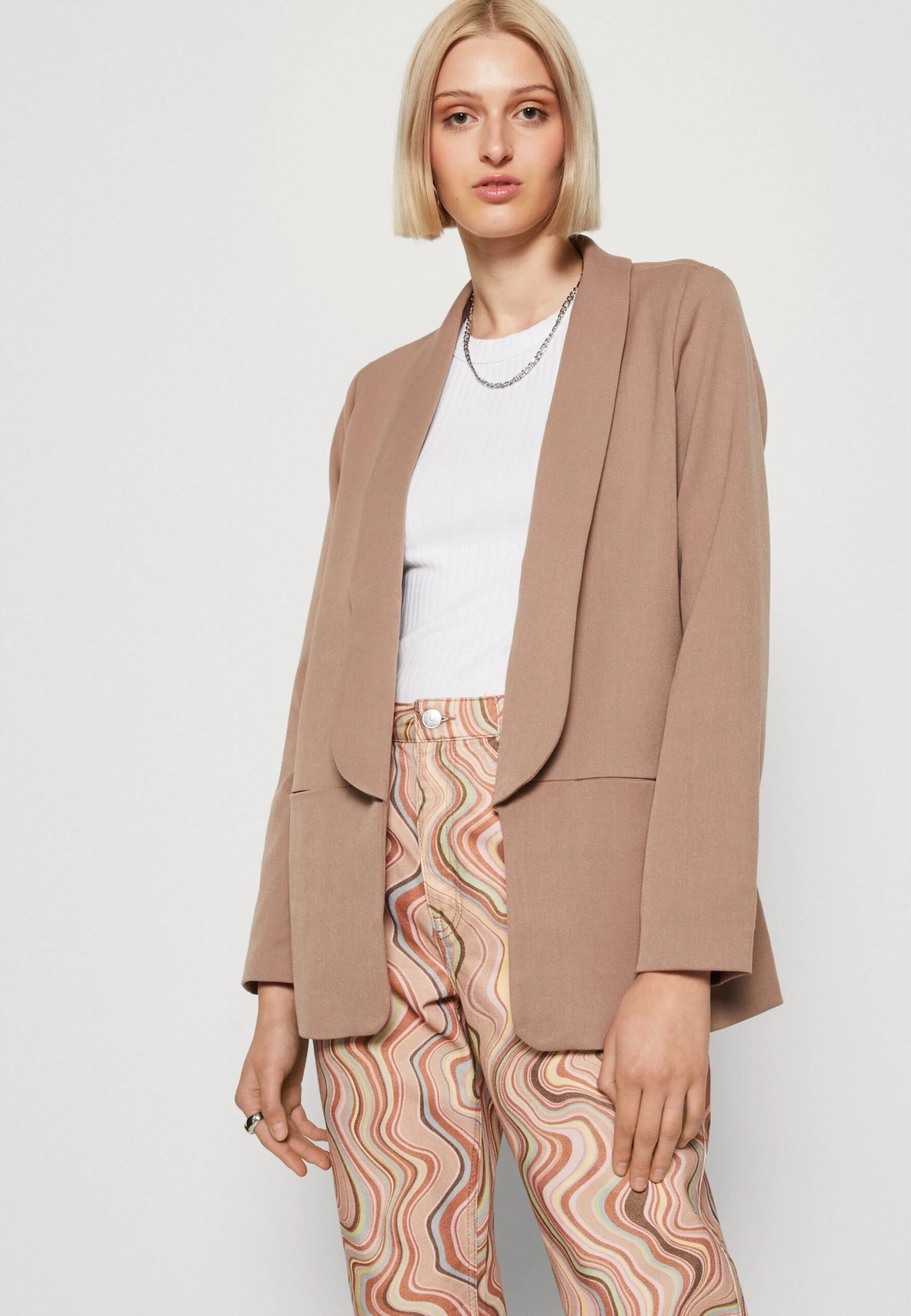 Vila Vivarone Open - Blazer - Brown Lentil 6 Vila Vivarone Open - Blazer - Brown Lentil - Afbeelding 4