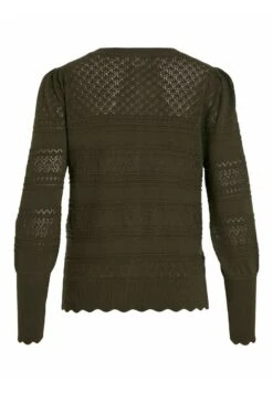Vila Strukturmuster - Trui - Forest Night -Dames 2c309d528a8d4c92bd8b96bbc815532d