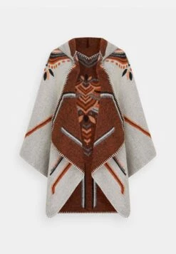 Vila Vicitrin Poncho - Poncho - Cement -Dames 2d6c75b8b7ef4b38b881adf278d328ea