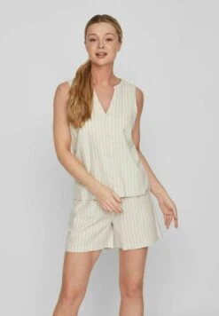 Vila Ärmellose - Blouse - Super Light Natural Melan