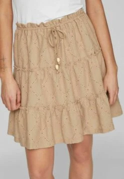 Vila High Waist - A-Lijn Rok - Savannah Tan -Dames 2e6bfba5e8ff4d54aad1523121849566