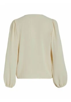 Vila Mit Langen Ärmeln V-Ausschnitt - Blouse - Birch -Dames 2eba23cbb2144e97be6cb87cf927a0d8