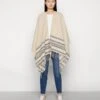 Vila Vicaycee Poncho - Poncho - Birch -Dames 3456481aeb8749178b030aa7048368b7