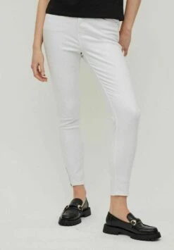 Vila High Waist - Jeans Skinny Fit - White Denim