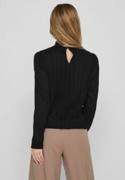 Vila Mit Langen Ärmeln High Neck - Blouse - Black -Dames 367d4b90267348ba8ace8042e41b0bcd
