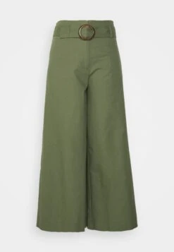 Viwilda Lia Hw Belt Wide Pants/Ptt - Broek - Green -Dames 3681bcd07afa48cb819eefb6fa902125
