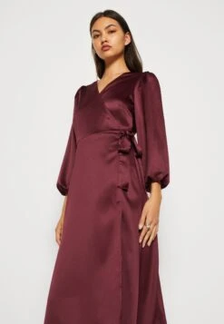 Vila Viellie 7/8 Wrap Dress - Galajurk - Burgundy -Dames 37fa9982abde461fa430d22da7ea4684