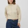 Vila High Neck - Trui - White Sand -Dames 39a7ee0cc5ce4545a92d1cf1d2aa1585