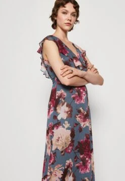 Vila Virilla V Neck Frill Dress - Cocktailjurk - Stormy Weather -Dames 3aaf122bc3114fdca874c54777019e6e