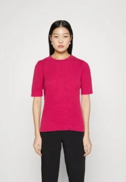 Vila Vidalo O Neck - T-Shirt Print - Pink Yarrow