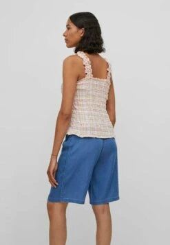 Vila Gesmoktes Ärmelloses - Blouse - Cloud Dancer -Dames 3dd715eb5e9c44ba9c2a9697b8aa1d72