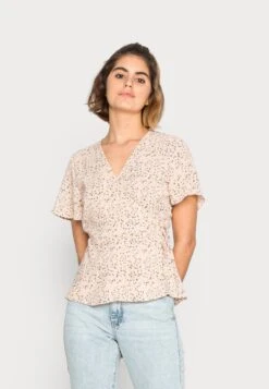 Vila Vilovie Wrap - T-Shirt Print - Rose Smoke Aop