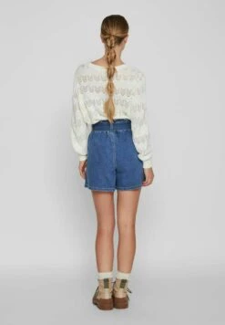 Vila Jeansshort - Medium Blue Denim -Dames 3e9655dd17fe452f8952567909e7b769