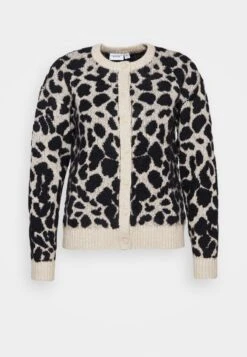 Vila Viril Feami Short Cardigan - Vest - Natural Melange/Black -Dames 408bee9c1a044c0694f18a3e1c653632