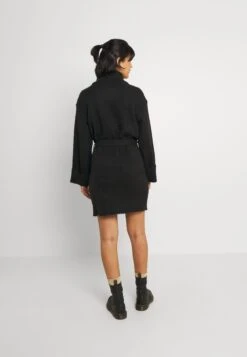 Vila Virolfie Tie Belt Dress - Gebreide Jurk - Black -Dames 41ed55a36e1748719eefd36ac5a6ef21