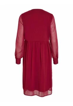 Vila Vifalia - Blousejurk - Beet Red -Dames 42813bae22cc4976b2fbd00630dff162
