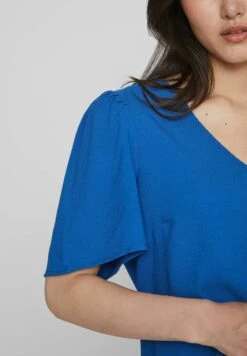 Vila Mit Kurzen Ärmeln V-Ausschnitt - Blouse - Lapis Blue 11 Vila Mit Kurzen Ärmeln V-Ausschnitt - Blouse - Lapis Blue -Dames 43b8f9bd73284ed2839f59e9a1f10415