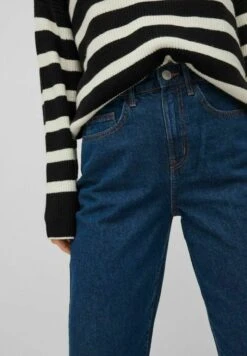 Vila Mom - Straight Leg Jeans - Dark Blue Denim -Dames 4530c6a3a21b4118a9bbafcf65fa280c