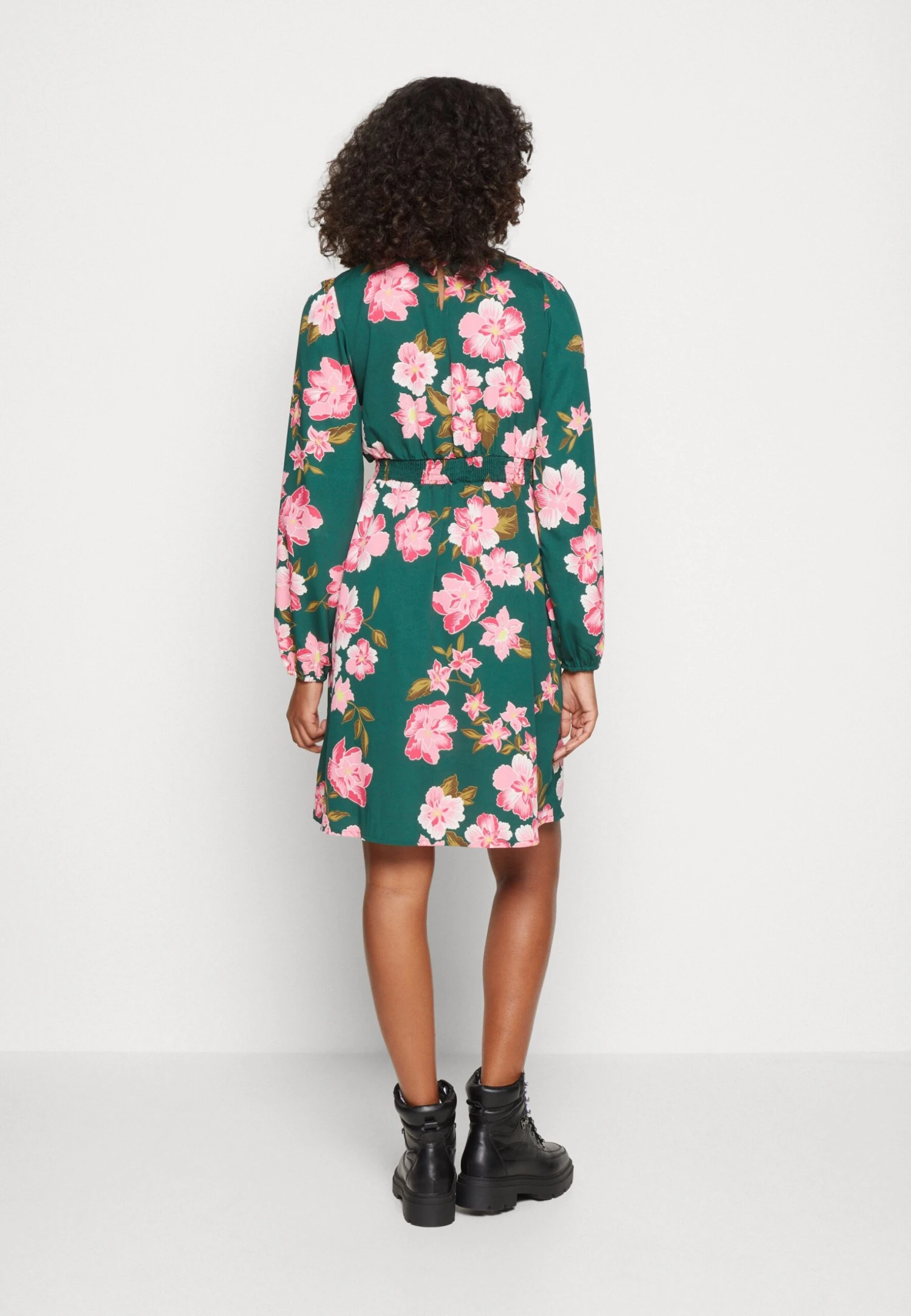 Vila Vimolly Highneck Dress - Jurk - Pineneedle 5 Vila Vimolly Highneck Dress - Jurk - Pineneedle - Afbeelding 3