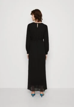 Vila Vifrederikke O Neck Maxi Belt Dress - Galajurk - Black -Dames 46b1445fc9dc46f4b2efe12d95163474