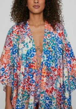 Vila Langer Gemusterter - Maxi-Jurk - Coral Cloud -Dames 46bea16902384e1e97817f0bea556282