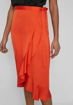Vila Viellette Wrap - A-Lijn Rok - Tigerlily -Dames 49a699a1d26d4b9ab4ce3ebf445e9add