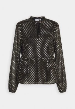 Vila Vilida - Longsleeve - Black/Gold -Dames 4aa9ddd40cc640ebb605ed4f57043d16