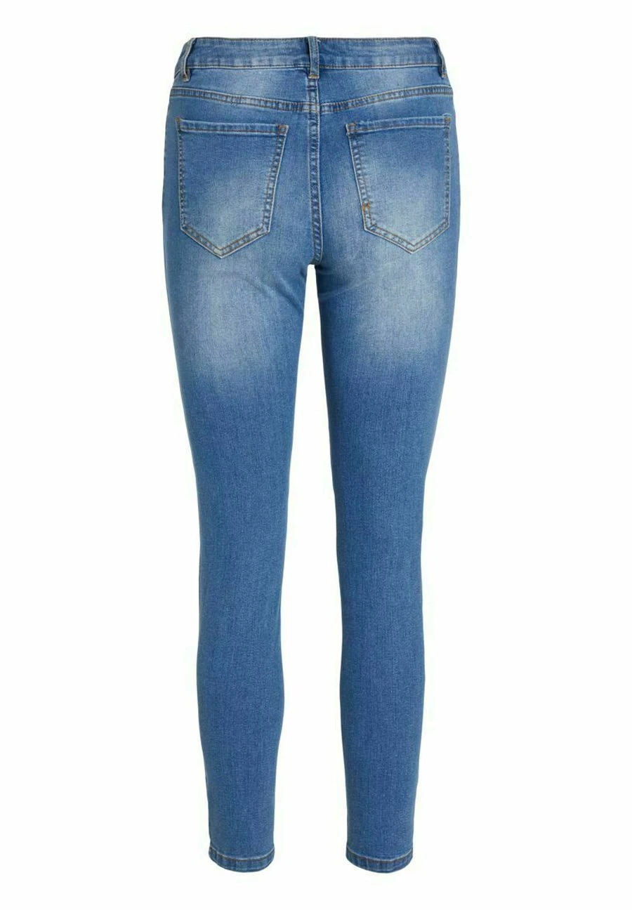 Vila Slim Fit Jeans - Medium Blue Denim 8 Vila Slim Fit Jeans - Medium Blue Denim - Afbeelding 6