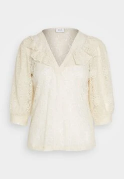 Vila Viully V Neck - Blouse - Birch -Dames 4b5023262d6e47e1b899acb222e6d053