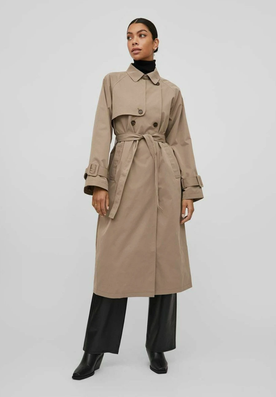 Vila Trenchcoat - Walnut 3 Vila Trenchcoat - Walnut