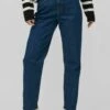 Vila Mom - Straight Leg Jeans - Dark Blue Denim -Dames 4e63b371665445da89ca04ee39b35929