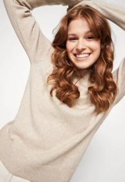 Vila Viril Crewneck- Trui - Natural Melange -Dames 4f5a083724334fb3acb9cff7faf7da08