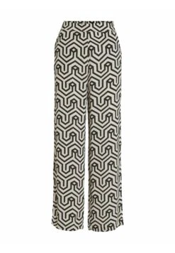 Vila High Waist Gemusterte - Broek - Black -Dames 4f9c222fdffa4118ad822a49c7915da6