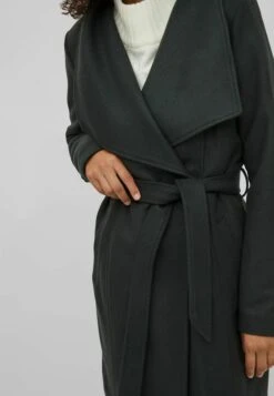 Vila Halflange Jas - Darkest Spruce -Dames 5080e84fe7e847a287873140953a7cbb