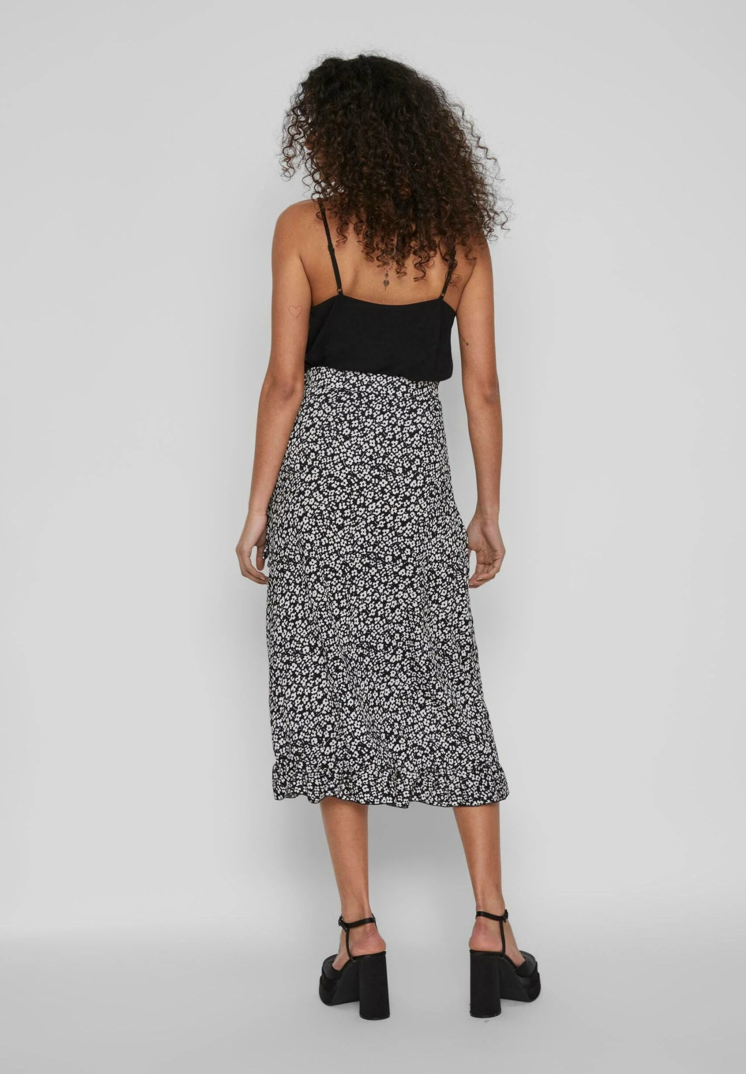 Vila Vicaia Hw - A-Lijn Rok - Black 5 Vila Vicaia Hw - A-Lijn Rok - Black - Afbeelding 3