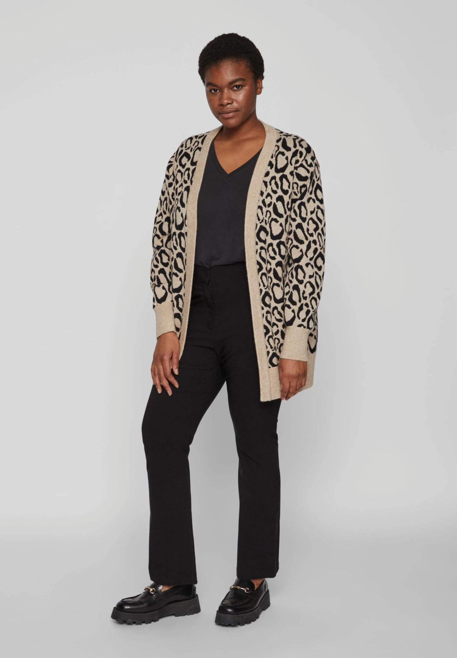 Curve – Gemusterter - Vest - Natural Melange 4 Curve – Gemusterter - Vest - Natural Melange - Afbeelding 2