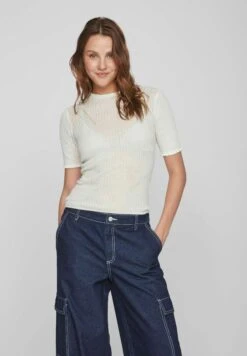 Vila Kurzärmeliges - T-Shirt Basic - Cloud Dancer