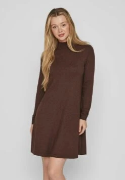 Vila Gebreide Jurk - Shaved Chocolate