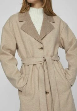 Vila Gebundener Longline - Trenchcoat - Brown Lentil -Dames 53e4bdb4a03e49f3bb93d6707152c311