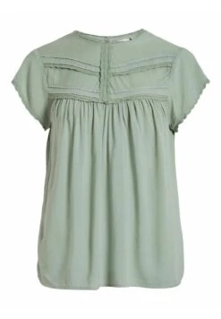 Vila Mit Angeschnittenen Ärmeln - Blouse - Green Milieu -Dames 5598cebce9834fc2ac1c2aa8fcb76579