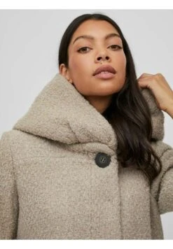 Vila Halflange Jas - Natural Melange -Dames 55d11ee62d25466cabb9343a5e7ca80a