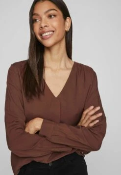 Vila Jolly Ls-Noos - Blouse - Shaved Chocolate -Dames 56d10f20030e488ea8994968c79ac18d