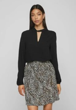 Vila Mit Langen Ärmeln - Blouse - Black