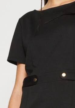 Vila Vilillie Short Waist Detail Dress - Jerseyjurk - Black -Dames 58b8664870ef4899826318abe29ba335