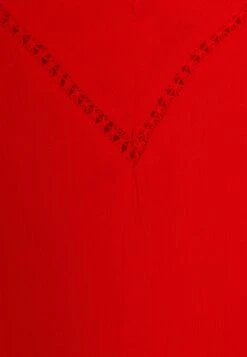 Vila Vimesa Detail V Neck - T-Shirt Print - Flame Scarlet -Dames 58e0d5f55a9842abba0bf93836cae7f4